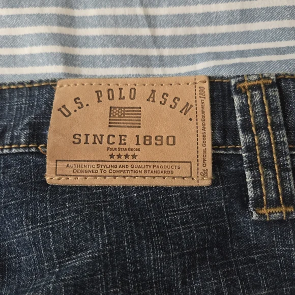 Mens U.S. Polo Assn Authentic Baggy Jeans Dark Wash‎ Denim 40x30 New with Tags - Picture 6 of 8